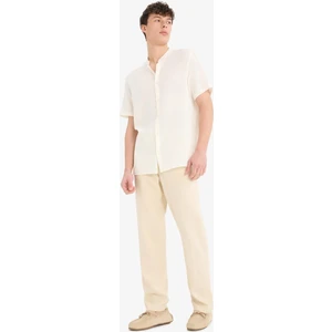 Relax Fit Rahat Kesim Dar Paça Keten Karışımlı Yazlık Pantolon C1140AX25SM