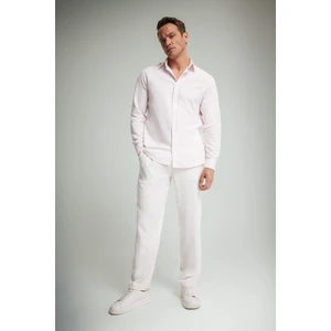 Yazlık Viskon Jogger Pantolon Regular Fit Normal Kesim Keten Karışımlı Düz Paça Cepli B4867AX25SM