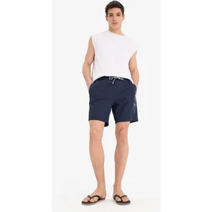 Regular Fit File Astarlı Kısa Boy Deniz Şortu B7255AX25HS