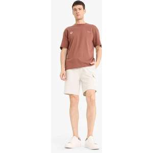 Regular Fit Dokulu Düz Paça Kargo Cepli Basic Düz Şort B8796AX25SM