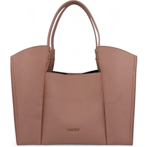 Pudra Kova Model Çift Askılı Kadın Soft Omuz Çantası