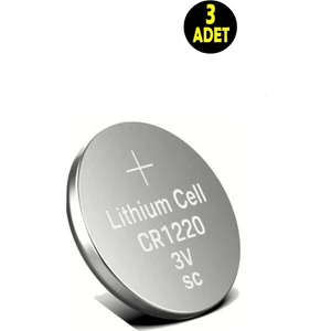 3 Adet 3 Volt CR1220 Lityum Düğme Para Pil Cr 1220