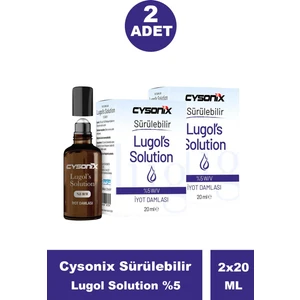 Sürülebilir Lugol Solution %5 20 ml 2 Adet