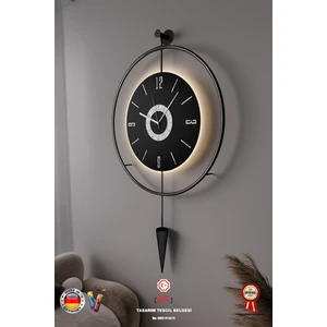 Kadranlı-Masippi  Dekoratif Metal(Mobilya)Duvar Saati