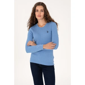 U.s. Polo Assn. Kadın Açık Mavi Kazak /triko 50313626-VR003