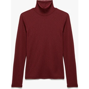 Slim Fit Balıkçı Yaka Uzun Kollu Tişört