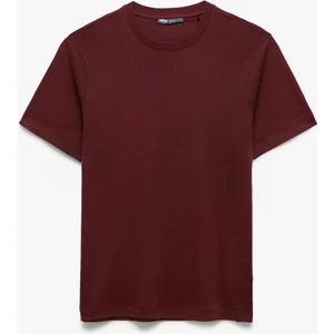 Regular Fit Bisiklet Yaka Pamuklu Kısa Kollu Basic Tişört