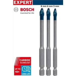 BOSCH EXPERT HardCeramic HEX-9 Delme Ucu Seti 5/6/8 mm 3 parça
