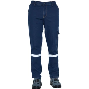 Reflektörlü Yazlık Kot Iş Pantolonu