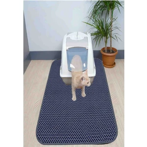 Büyük Boy Elekli Tuvalet Önü Gri Kedi Kumu Paspası 60X120CM