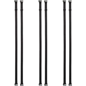 Kadın Siyah Sütyen Askısı 3'lü Paket Ayarlanabilir Kaymaz