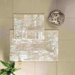 Pamuklu 2'li Banyo Paspas Seti Vega ( Bej )