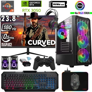 Armor X100 Ryzen 5 5500 16GB Ram 512GB M.2 Nvme SSD RTX3050 24" 180Hz Oyuncu Tavsiye Sistem