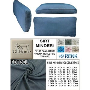 %100 Pamuk Petek 4 Adet Sırt Minderi Kılıfı