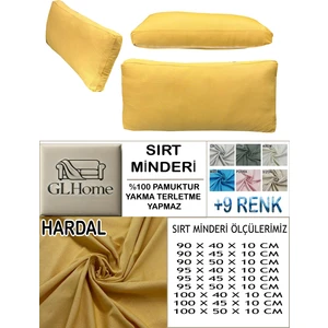 %100 Pamuk Petek 4 Adet Sırt Minderi Kılıfı