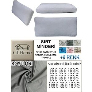 %100 Pamuk Petek 4 Adet Sırt Minderi Kılıfı