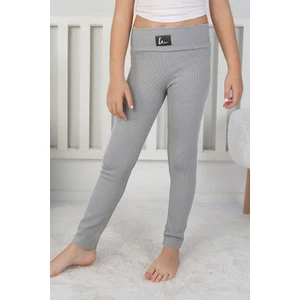 E Çocuk Basic Kız Çocuk Fitilli Tayt - 8001SB