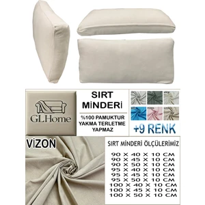 %100 Pamuk Petek 4 Adet Sırt Minderi Kılıfı