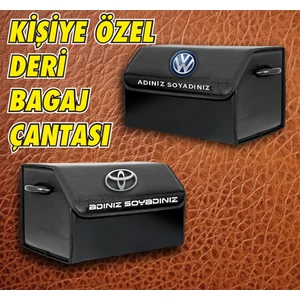 Kişiye Özel Deri Bağaj Çantası Oto Bagaj Düzenleyici Organizatör