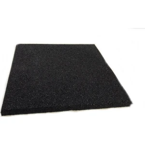 Karo Kauçuk Zemin Kaplama Siyah Renk 40 x 40 cm 2 cm