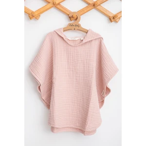 Caline Baby 4 Katlı Premium %100 Pamuk Rahat Bebek Pançosu| 1-2 Yaş | Pembe