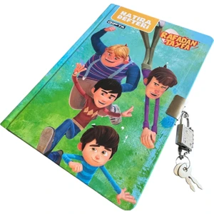 Rafadan Tayfa Kilitli Hatıra Defteri, 14X20 Cm, 96 Yaprak