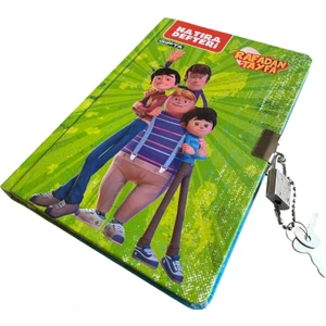 Rafadan Tayfa Kilitli Hatıra Defteri, 14X20 Cm, 96 Yaprak