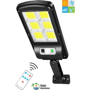HB-400 Model Solar Güneş Enerjili LED Bahçe Aydınlatması 120 Ledli 3 Modlu Hareket Sensörlü Su Geçirmez Lambası (2400MAH.)