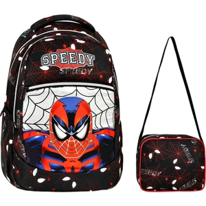 Örümcek Adam Desenli Ilkokul Sırt Çantası + Beslenme Çantası (2317)