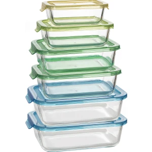 Lucy 6'lı Cam Saklama Kabı