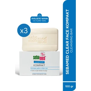 Clear Face Kompakt Sabun 100  gr x 3 Adet