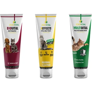 Malt Paste Kedi Macunu 100 gr + Multivitamin 100 gr + Biotin Past 100 gr