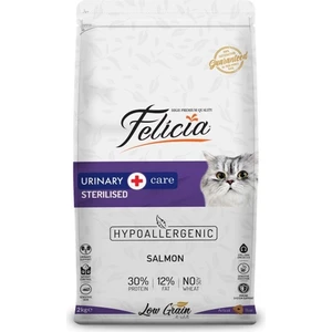 Hypo Allergenic Üriner Sağlığı Için Somonlu Düşük Tahıllı Kısırlaştırılmış Kedi Maması 2 kg