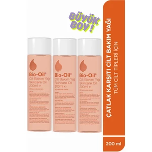 Bio-Oil çatlak Karşıtı & Nemlendirici Cilt Bakım Yağı 200 ml x 3 Adet