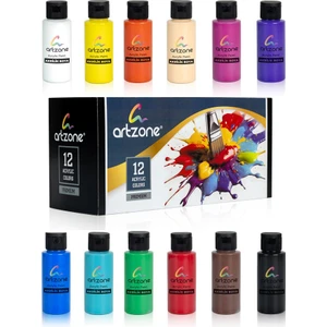 Akrilik Boya Seti 12 Renk x 60ML.