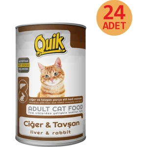 Kedi Ciğer-Tavşan Konservesi 415 Gr X 24'Lü