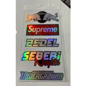 Etiket Oto Aksesuar Araba Arka Cam Yazıları Hologramlı Yeni Model