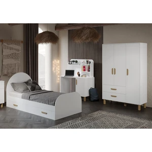 Bohem Cocuk Odası Takımı Yavrulu Masalı Tamamı Mdf Beyaz