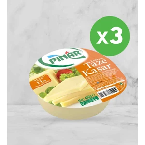 Taze Kaşar Peyniri 400 g x 3 Adet