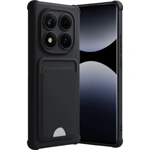 Xiaomi Redmi Note 14 Pro 4g Uyumlu Arka Kamera Korumalı Kart Koyulabilen Silikon Kartlıklı Kılıf Kapak