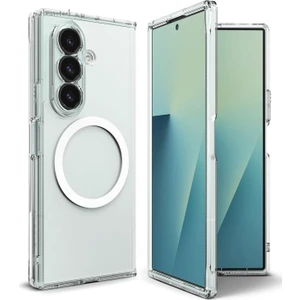 Samsung Galaxy Z Fold 7 Kılıf Magsafe Wireless Kablosuz Şarj Destekli Sert Şeffaf Darbe Emici Kapak