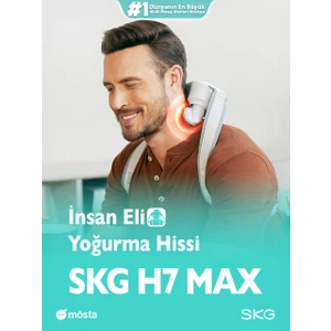 Skg H7 Max Boyun ve Omuz Masaj Aleti, Insan Eli Yoğurma Hissiyatı, Geleneksel Shiatsu Masaj Terapisi, Fototerapi, Yoğurucu Derin Doku Masajı,4 Termoterapi-Isıtma Seviyesi