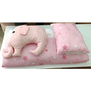 Coronel Yatak Oyun Parkı Bebek Uyku Seti 4 Parça Pembe