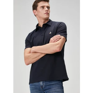 Beymenclub Comfort Fit Lacivert Polo Yaka T-Shirt
