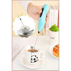 Pilli Mini Mixer Süt Köpürtücü Kahve Köpürtücü Mixer Karıştırıcı Cappuccino Mixer