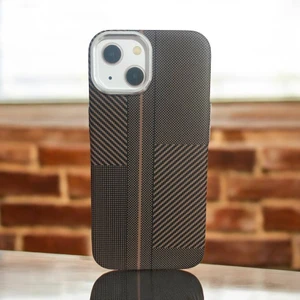 Apple Iphone 15 Uyumlu Lux Carbon Fiber Magsafe Metal Kılıf Ultra Hafif Ince Manyetik Kapak.