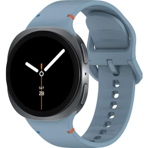 Galaxy Watch 8 / Classic / 2025 Serisi 40 mm / 44 mm / 46 mm Uyumlu Su Geçirmez Yumuşak Silikon Spor Kayış (20 mm)