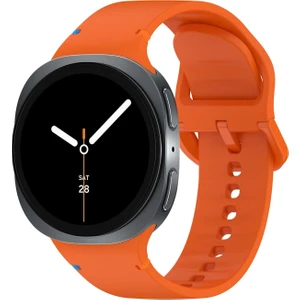 Galaxy Watch 8 / Classic / 2025 Serisi 40 mm / 44 mm / 46 mm Uyumlu Su Geçirmez Yumuşak Silikon Spor Kayış (20 mm)