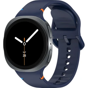 Galaxy Watch 8 / Classic / 2025 Serisi 40 mm / 44 mm / 46 mm Uyumlu Su Geçirmez Yumuşak Silikon Spor Kayış (20 mm)