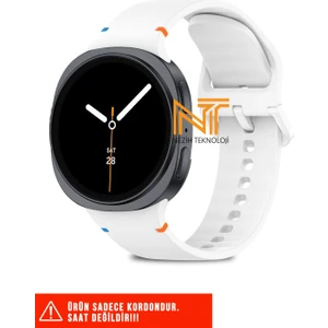 Samsung Galaxy Watch 8 40MM / 44MM / 46MM Classic Uyumlu Ip Işleme Detaylı Silikon Kordon